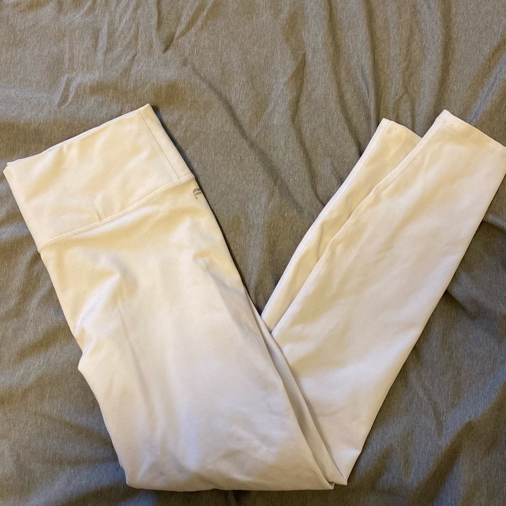 Fabletics white powerhold leggings